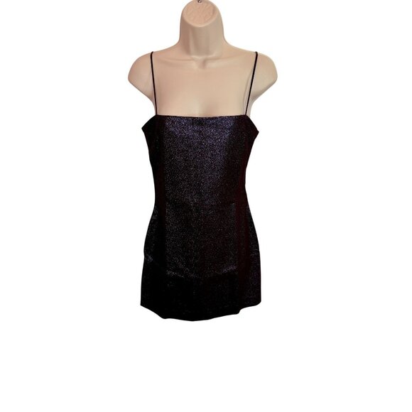 Bec & Bridge Black Starlights Metallic Mini Dress NWT - Size 6 - Picture 2 of 7